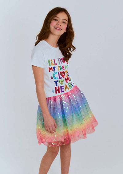 exclude-sale Bottoms Rainbow Sequin Skirt