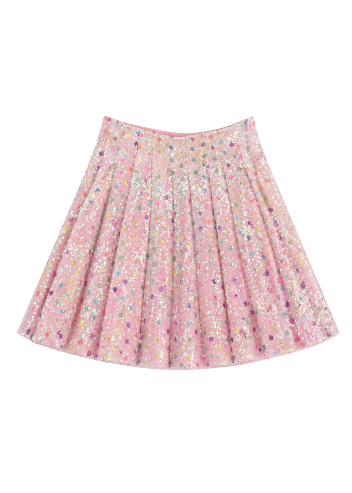Lola + The Boys Bottoms 2 Sparkle Confetti Skater Skirt