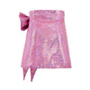 Lola + The Boys Bottoms Sparkling Pink Sequin Bow Skirt