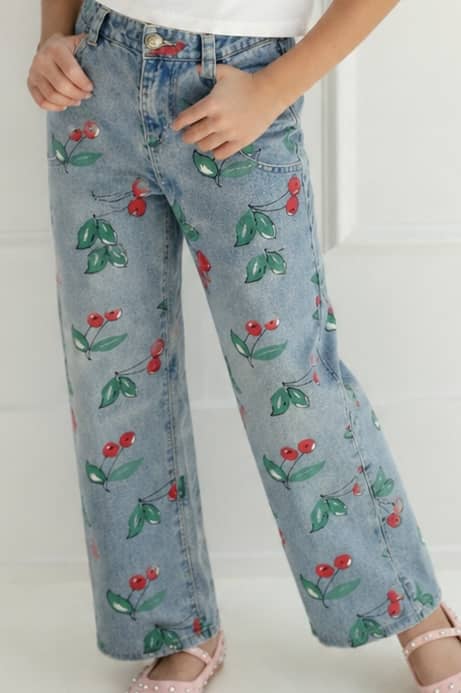 Lola + The Boys Bottoms 2 Sweet Cherry Denim Jeans