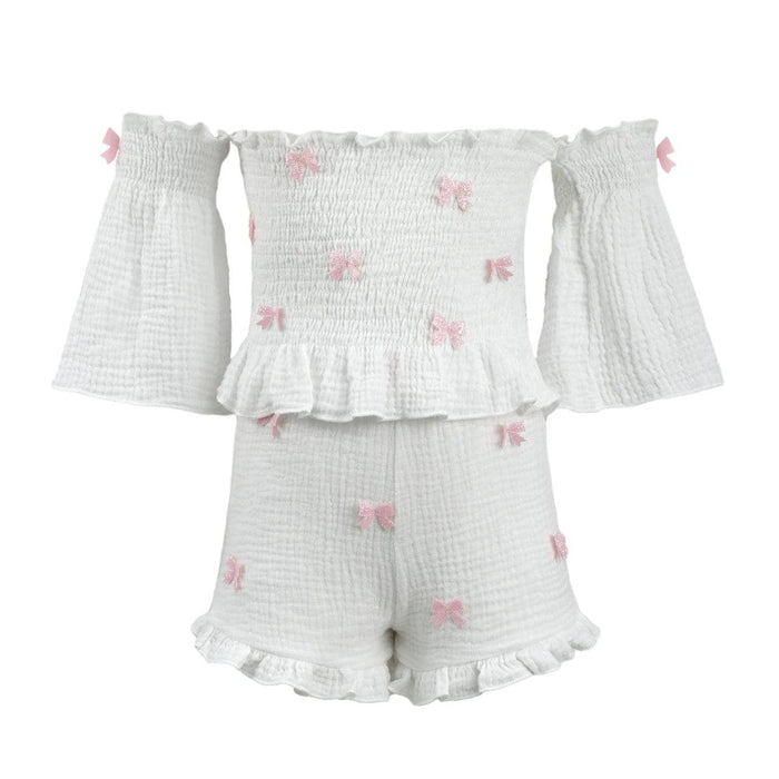 Lola + The Boys Bow Tank Shorts Set