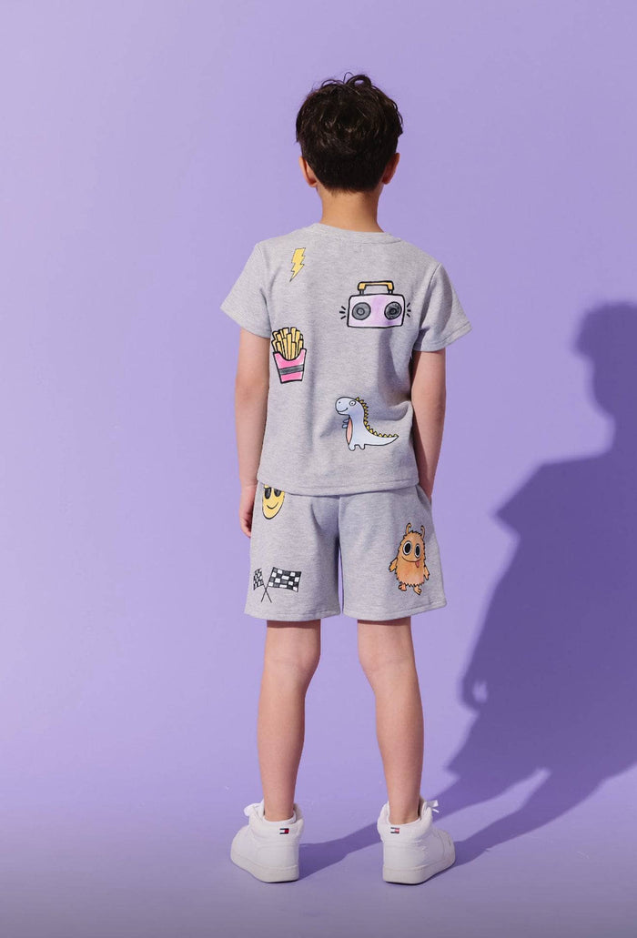 Lola + The Boys Boys Sticker Short Set