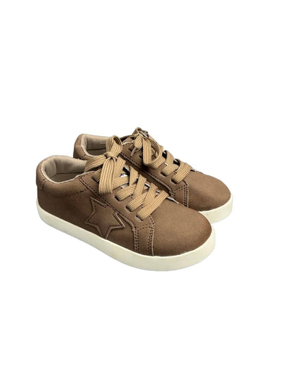 Lola + The Boys 28 Brown Star Sneakers