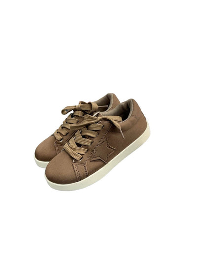 Lola + The Boys 28 Brown Star Sneakers