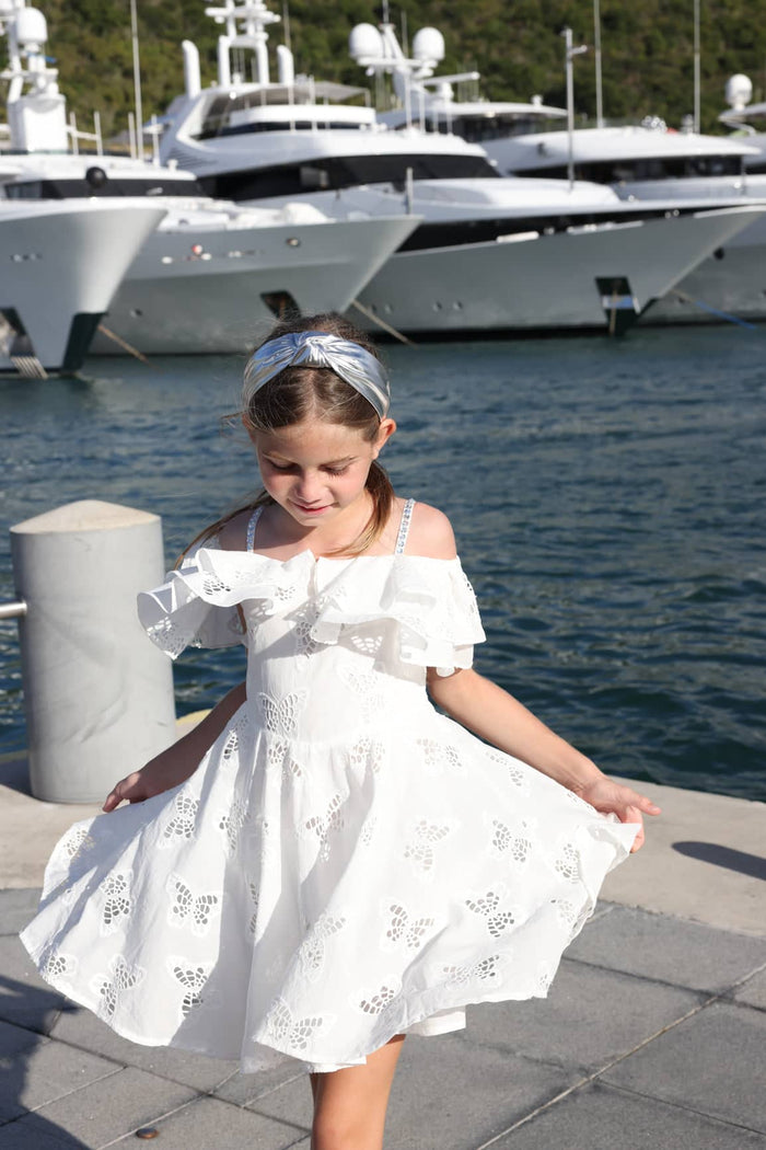 Lola + The Boys Butterfly Eyelet Dress
