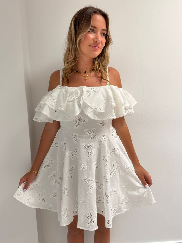 Lola + The Boys Butterfly Eyelet Dress – Teen/Women