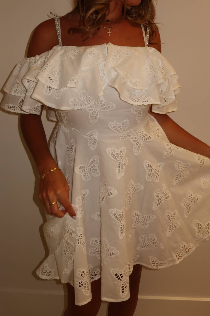 Lola + The Boys Butterfly Eyelet Dress – Teen/Women