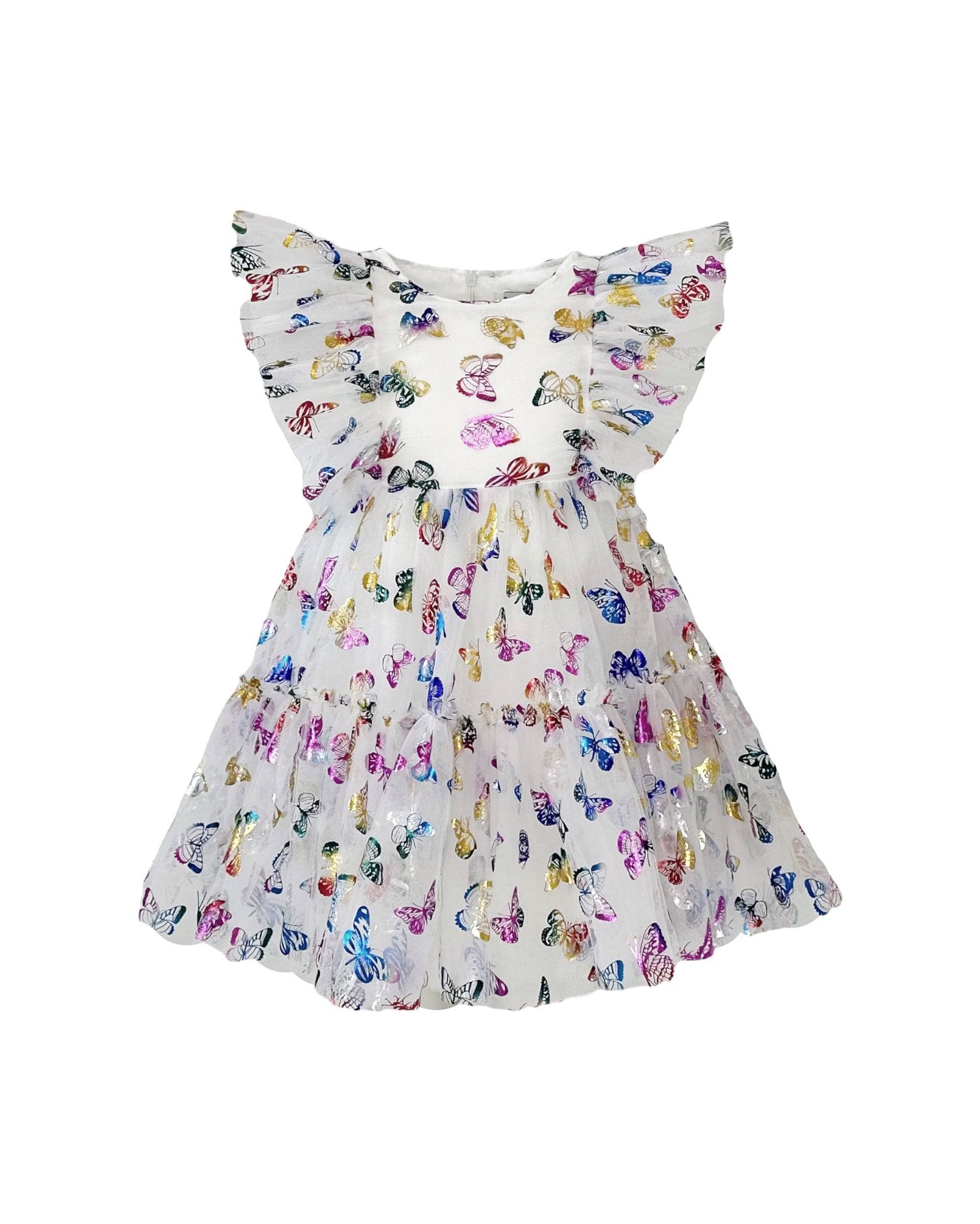 Baby Girls Blue Tutu Gown 9M-5T Kids Puff Sleeve Stars Fairy Dress Princess  Girl Party