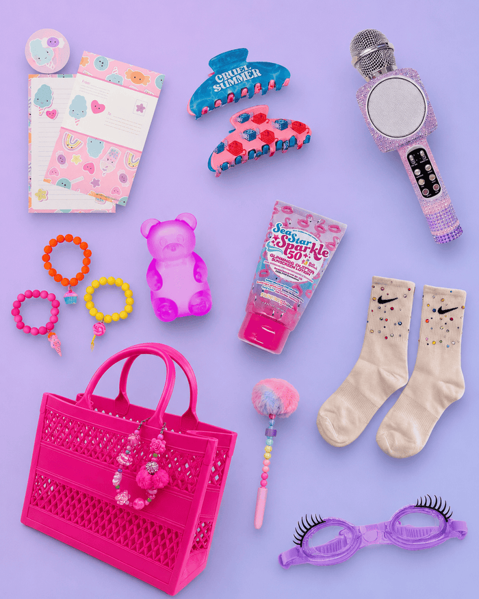 Lola + The Boys Hot Pink Camp Essentials Summer Basket