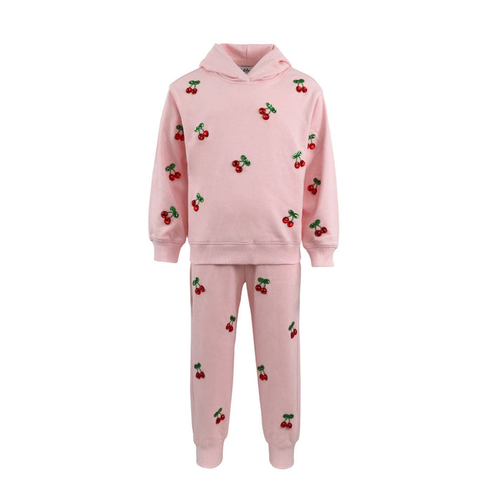 Lola + The Boys Cherry Berry Joggers Set