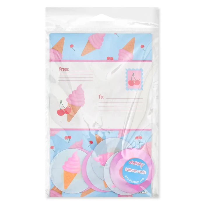 Lola + The Boys Cherry Cones Foldover Cards