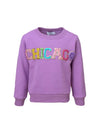 Lola + The Boys Chicago Gem Sweatshirt - Lavender