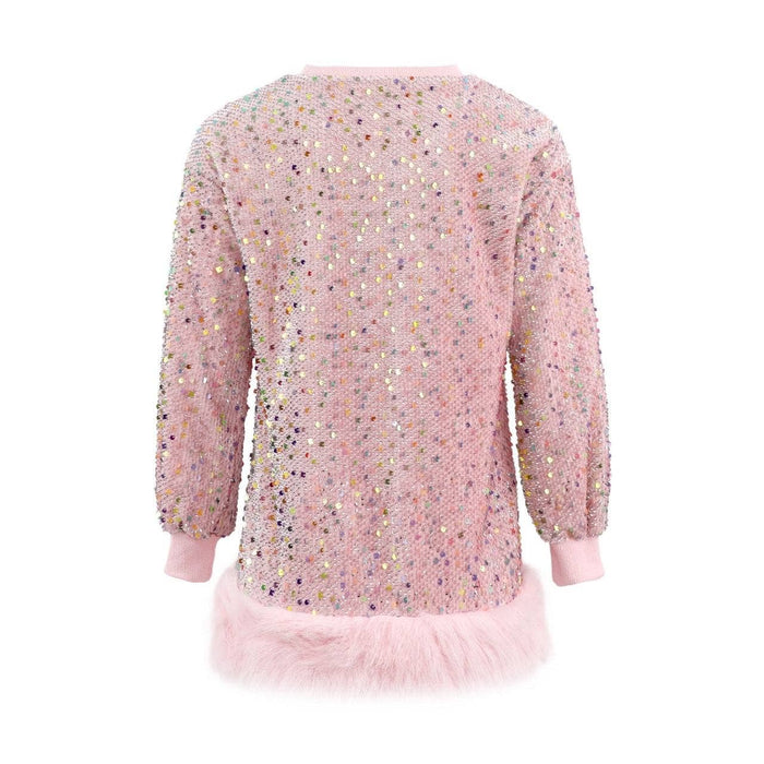 Lola + The Boys Confetti Shimmer Party Dress