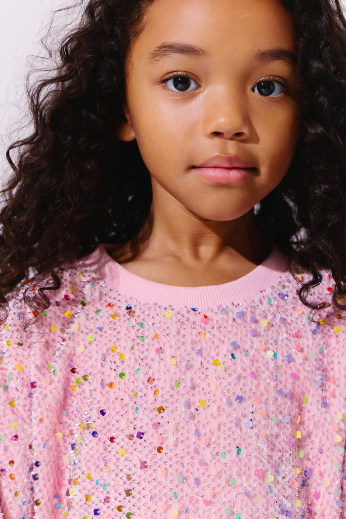 Lola + The Boys Confetti Shimmer Party Dress
