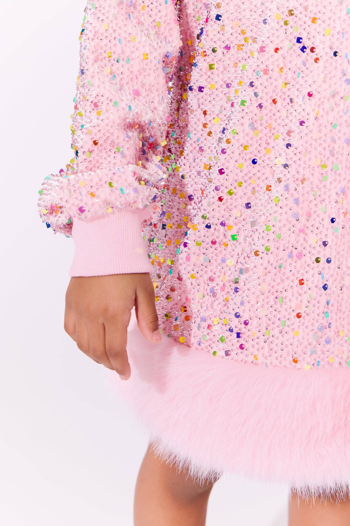 confetti sequin dress THROW THE CONFETTI RAINBOW SEQUIN DRESS Lovebug Boutique