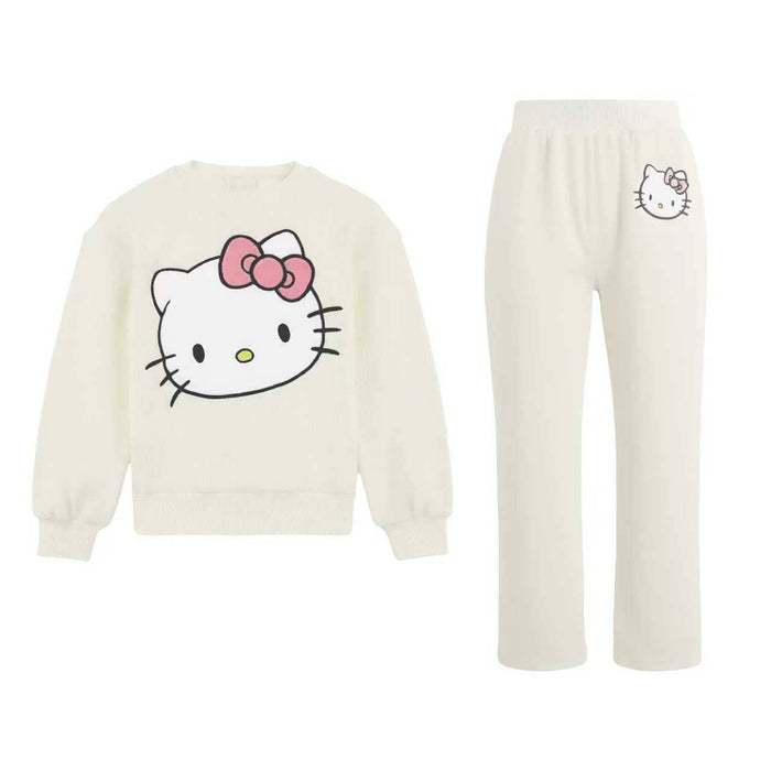 Lola + The Boys Cream Super Soft Knit Hello Kitty Set – Teen/Women