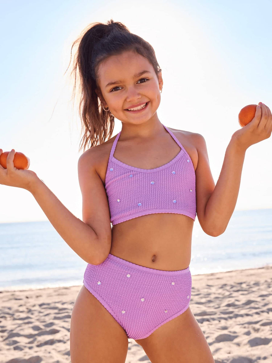 Lola + The Boys 2 Crinkle Crystal Bikini