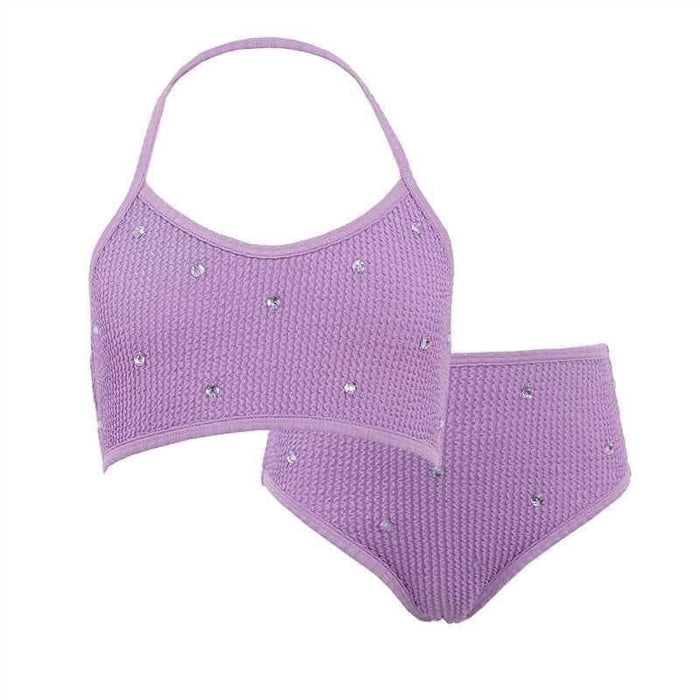 Lola + The Boys Crinkle Crystal Bikini