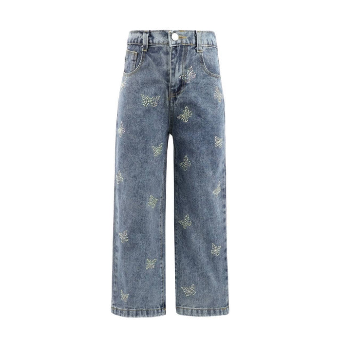 Lola + The Boys Crystal Butterfly Jeans