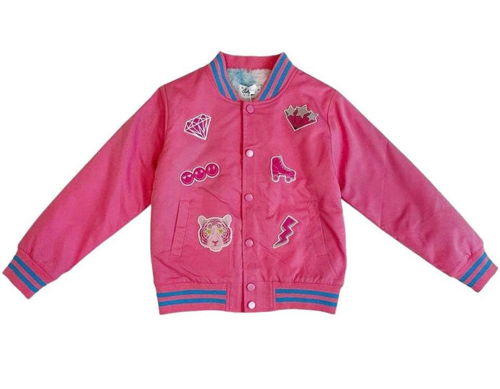 Lola + The Boys Crystal Butterfly Patch Jacket