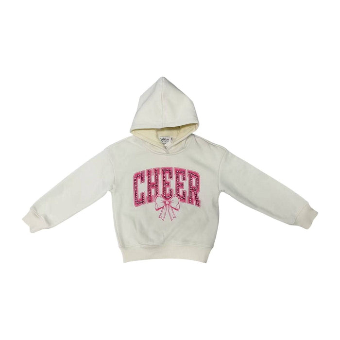 Lola + The Boys Crystal Cheer Bow Sweatshirt