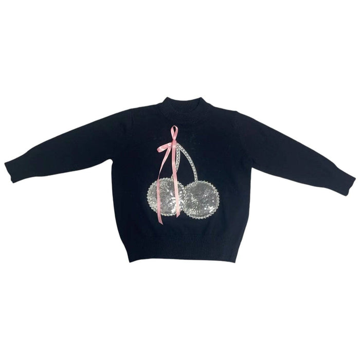 Lola + The Boys Crystal Cherry Sweater