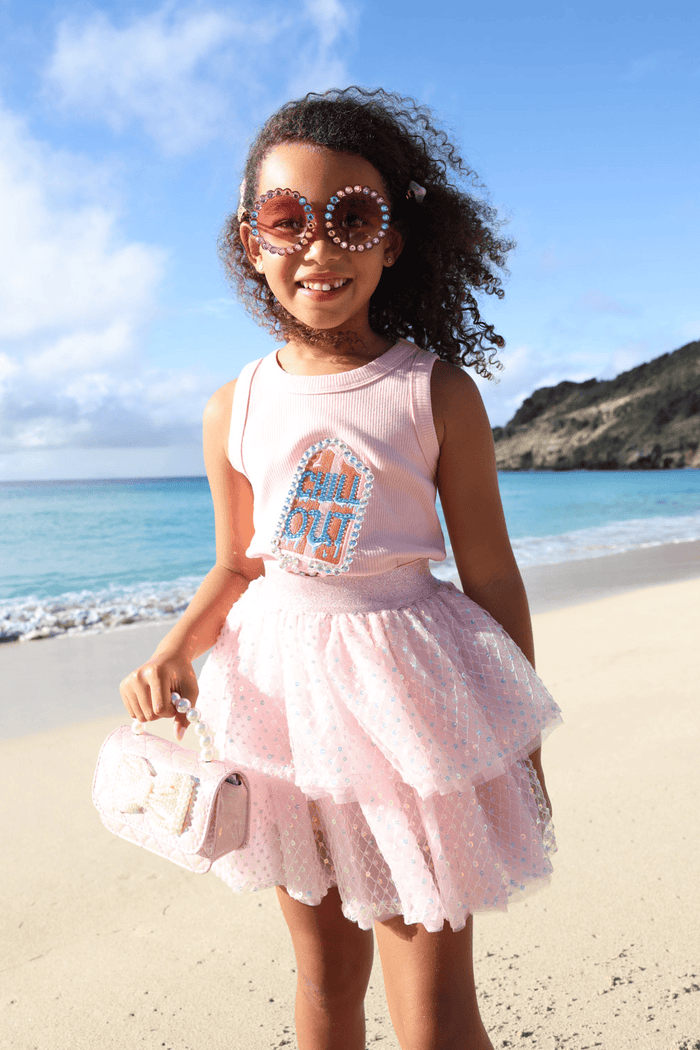 Lola + The Boys Crystal Chill Out Top