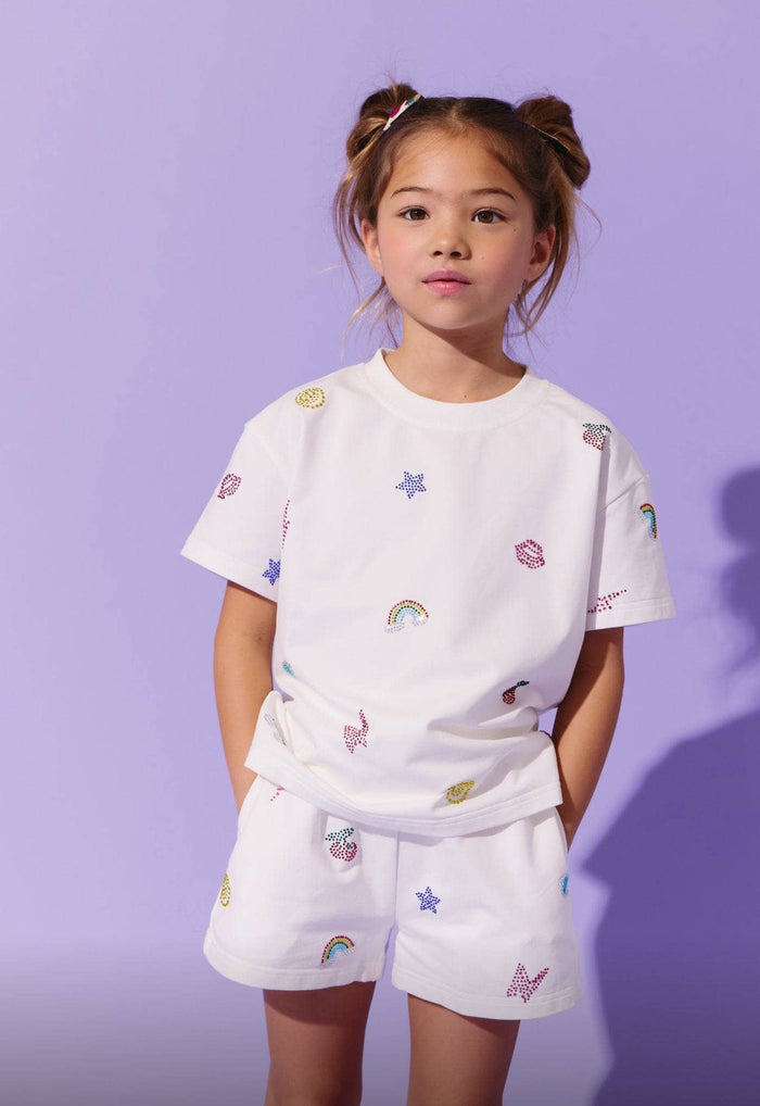 Lola + The Boys Crystal Doodle Short Set