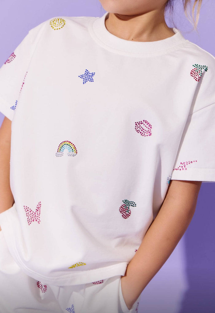 Lola + The Boys Crystal Doodle Short Set