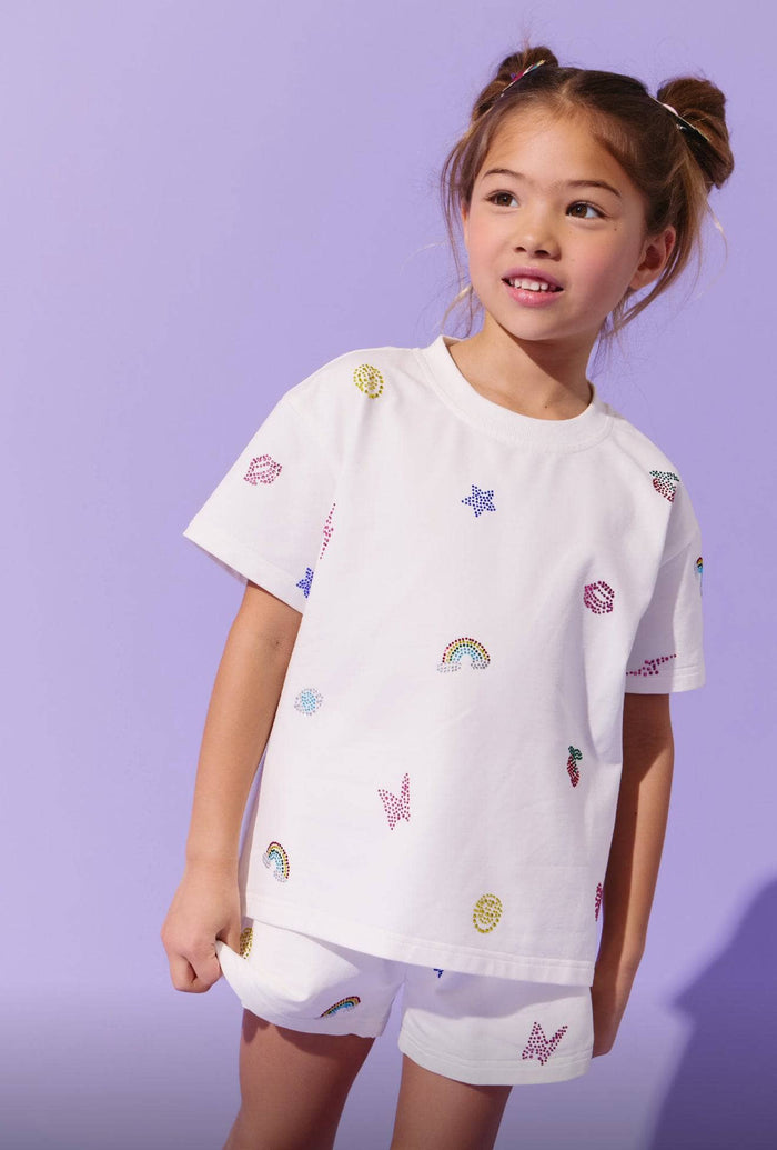 Lola + The Boys Crystal Doodle Short Set