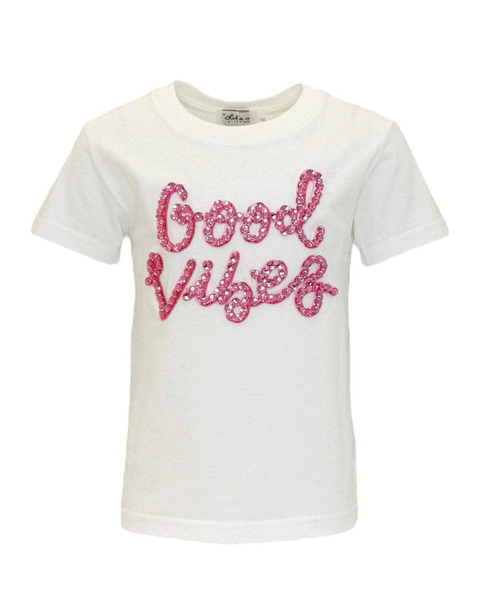 Lola + The Boys Crystal Good Vibes T-shirt