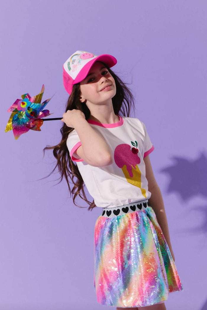 lola-new-arrival Crystal Ice Cream Tee