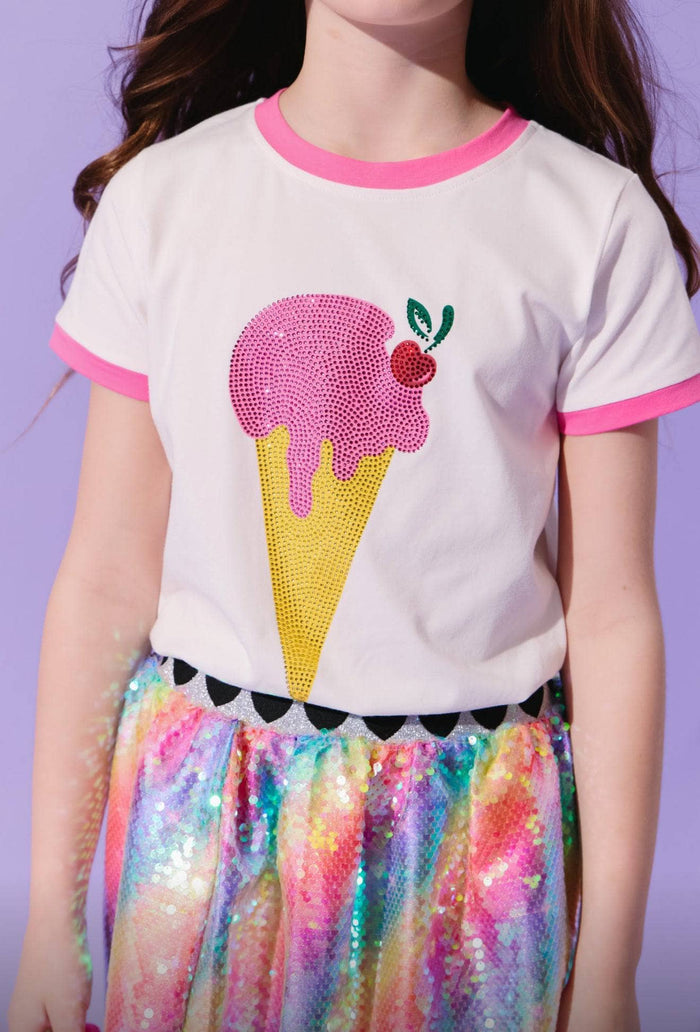 lola-new-arrival Crystal Ice Cream Tee