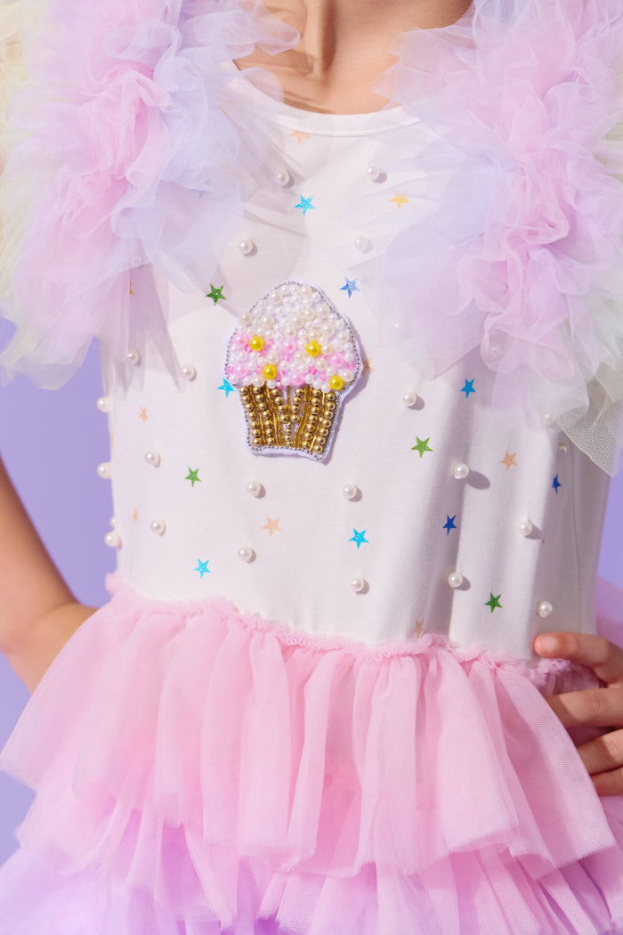 lola-new-arrival Cupcake Pearl Tulle Dress