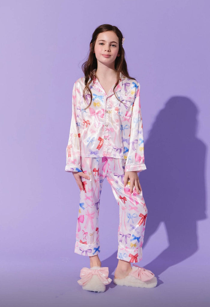 lola-new-arrival Cutie Bows Silky Set