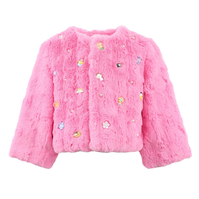 Lola + The Boys Cutie Charms Faux Fur