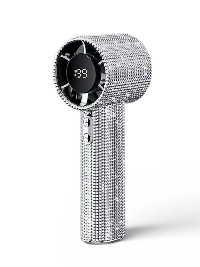 Lola + The Boys White Diamond Diamond Shimmering High-Speed Fan