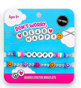 Top Trenz Happy Don't Worry Bead Happy Bracelets