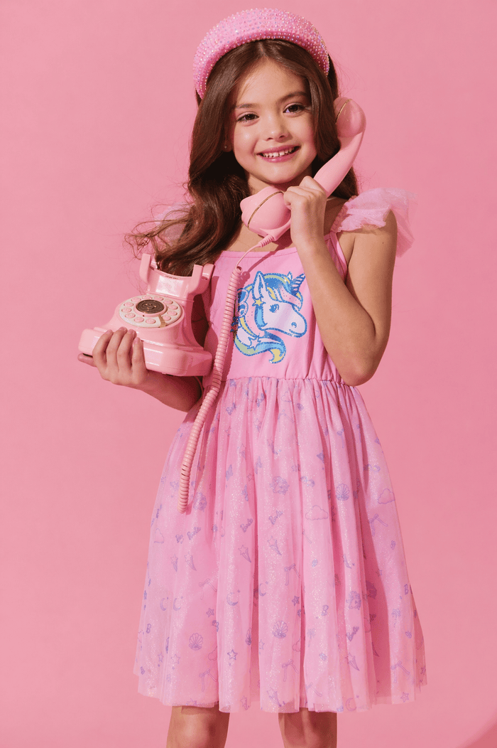 Lola + The Boys Dress Barbie™ Unicorn Tutu Dress