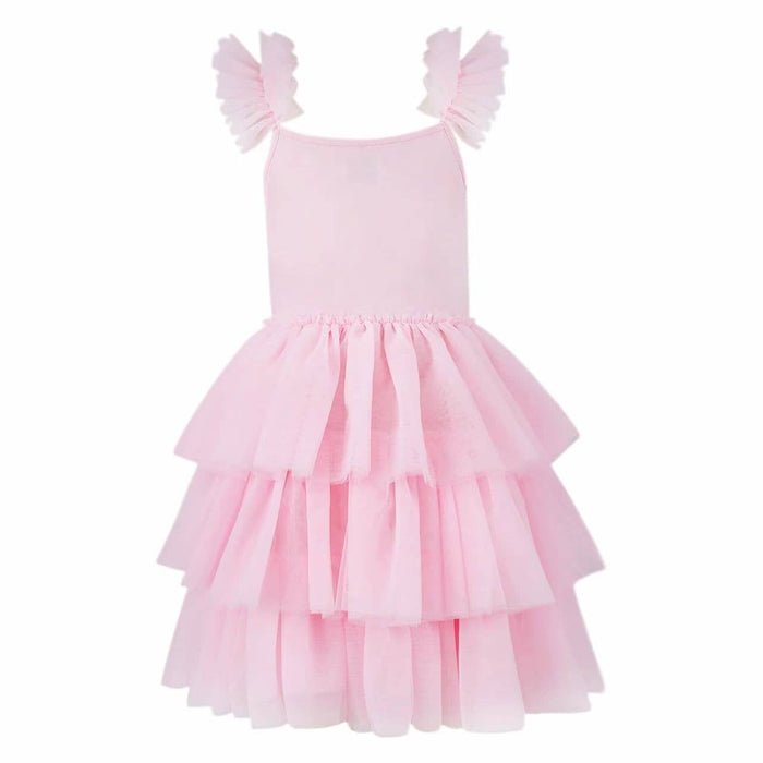 Lola + The Boys Dress Beaded Tulle Shimmer Dress