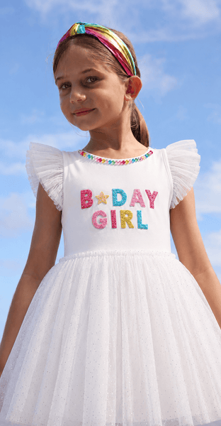pink and white birthday dress Girl Tutu Dress, 5 / 5 Years (120cm) 64 empire cut dress​ Gillllly Choose Your Flavor:Vanilla pistachio