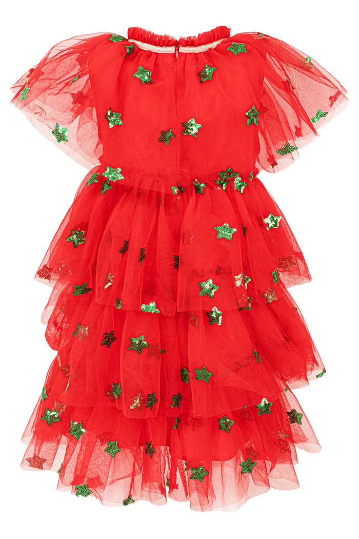 Lola + The Boys Dress Christmas Wishes Tier Dress
