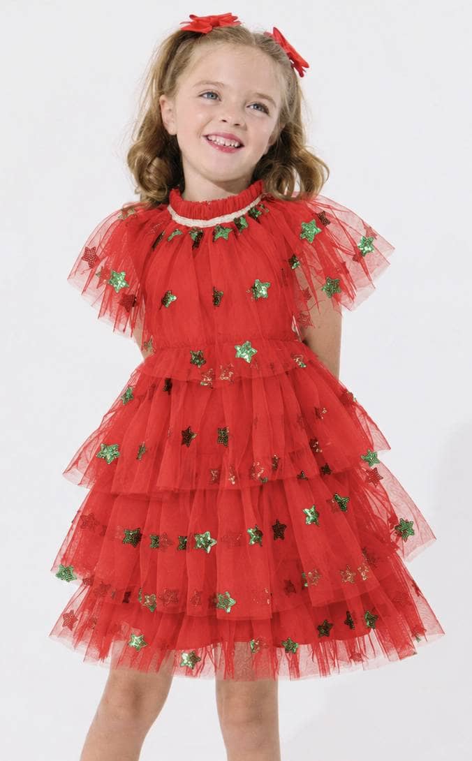 Lola + The Boys Dress Christmas Wishes Tier Dress