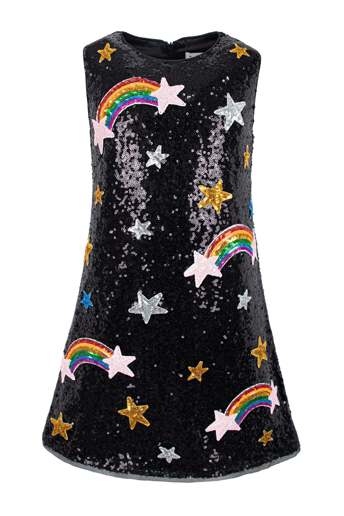 Lola + The Boys Dress 6 Cosmic Rainbow Shimmer Dress