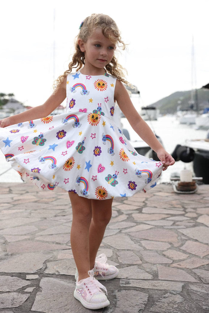 Lola + The Boys Dress Doodle Art Summer Dress