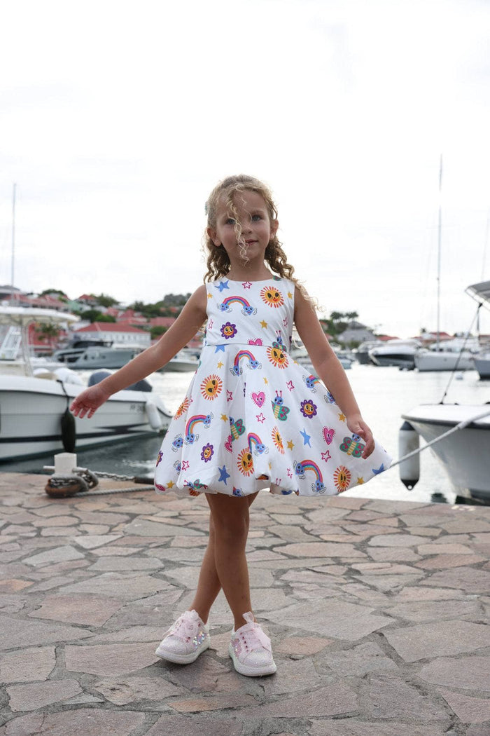 Lola + The Boys Dress Doodle Art Summer Dress