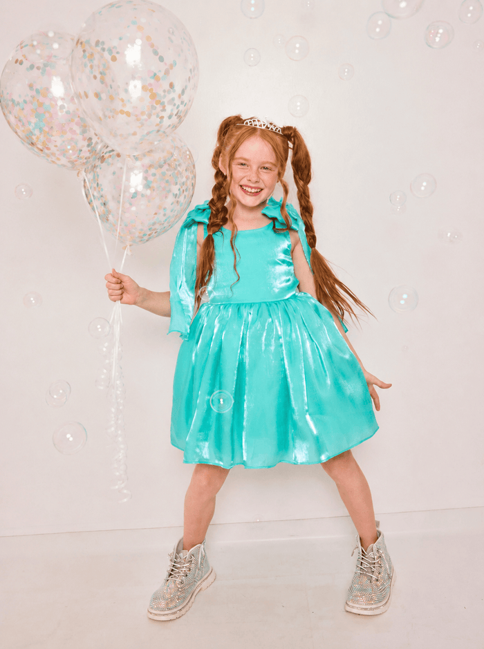Lola + The Boys Dress 2 / Light Blue Dreamy Pastel Bow Dress