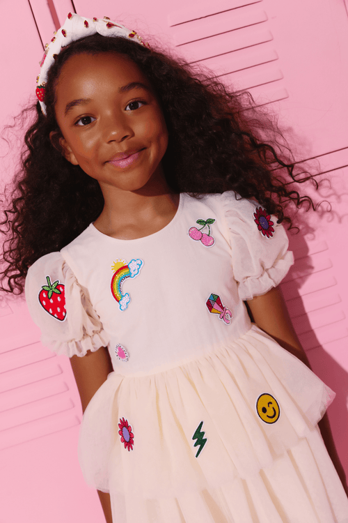 Lola + The Boys Dress Dreamy Sparkle Charm Dress