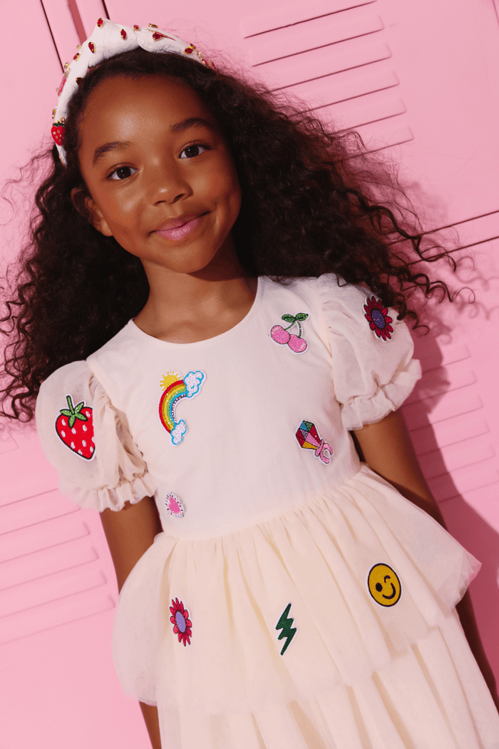 Lola + The Boys Dress Dreamy Sparkle Charm Dress