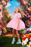 lola-wicked_collab Dress Glinda Roses Puff Sleeve Dress